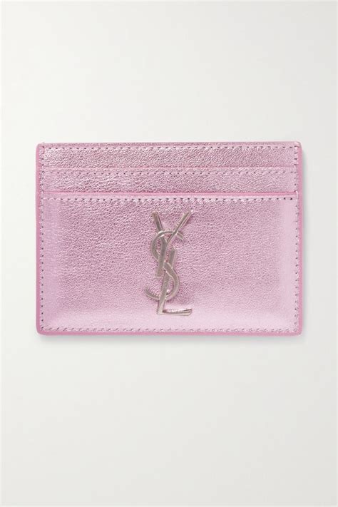 ysl card holder pink metallic|CARD CASES .